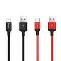 Braided Nylon Fast Charging Cable - Red, 1 m - view 4