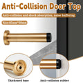 Brass Anti Collision Door Stopper with Rubber Tip, Wall Mounted Door Buffer for Bathrooms