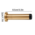 Brass Anti Collision Door Stopper with Rubber Tip, Wall Mounted Door Buffer for Bathrooms - view 3