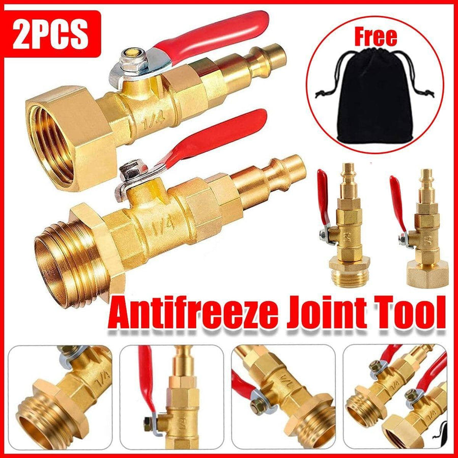 Brass Antifreeze Winter Joint Tool Set for RV and Boat, Pack of 2