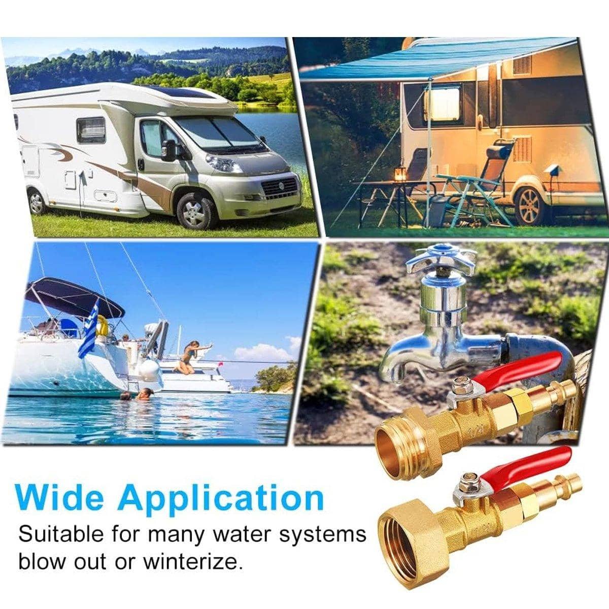 Brass Antifreeze Winter Joint Tool Set for RV and Boat, Pack of 2 - view 5