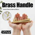 Brass Cabinet Handle, 128 mm Hole Spacing - Gold, 168 mm Long - view 2