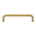Brass Cabinet Handle - Gold, 128 mm Hole Spacing