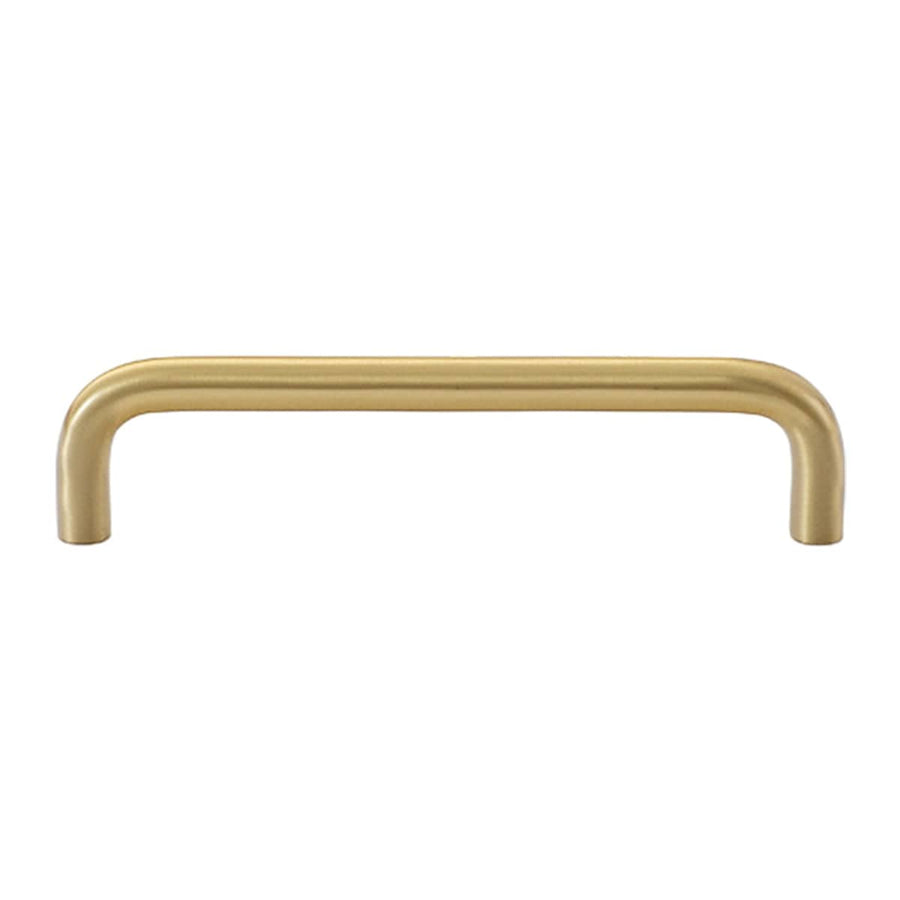 Brass Cabinet Handle - Gold, 128 mm Hole Spacing