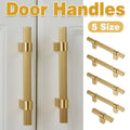 Brass Cabinet Handle, Knurled Gold Finish - 6.8 cm - view 2