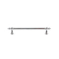 Brass Cabinet Handle - Silver, 160 mm Hole Spacing, 202 mm Long