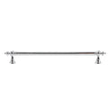 Brass Cabinet Handle - Silver, 224 mm Hole Spacing, 266 mm Long