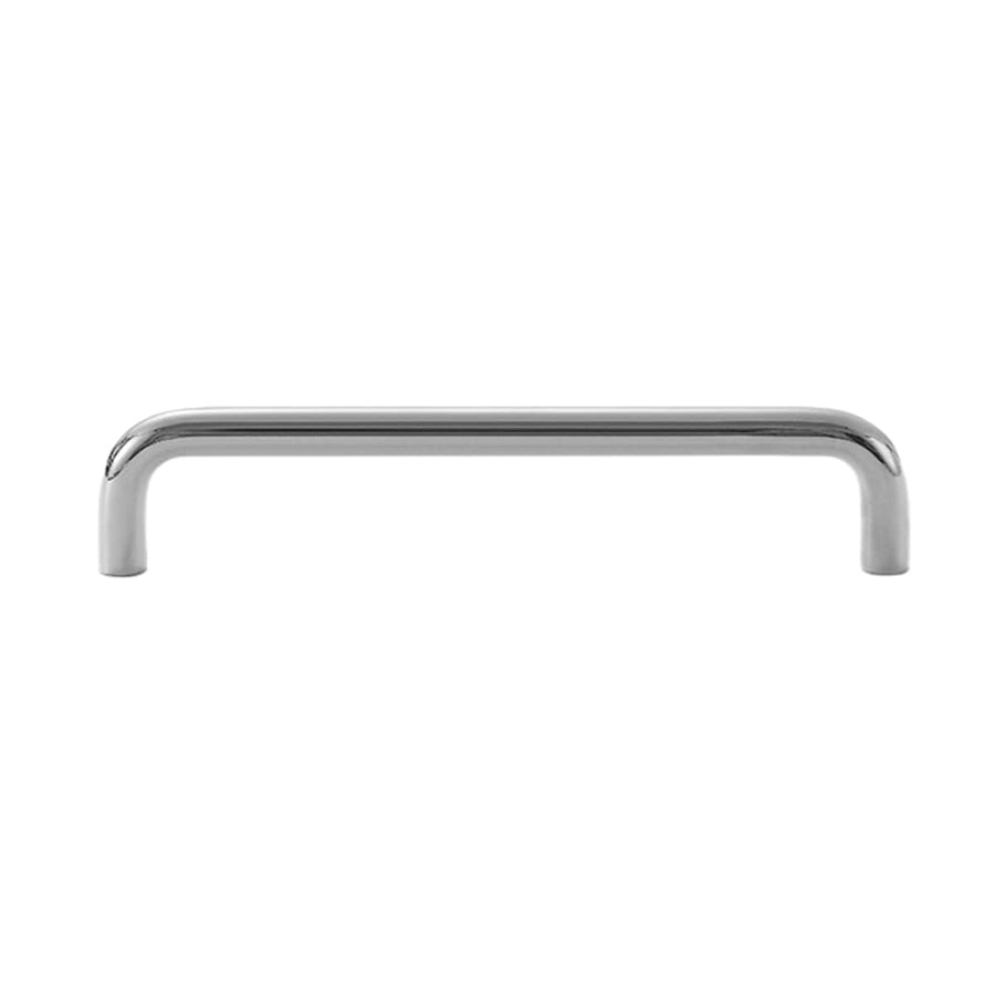 Brass Cabinet Handle - Silver Finish, 160 mm Hole Spacing