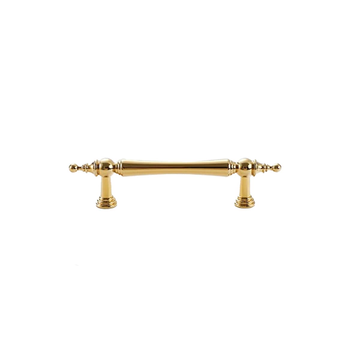 Brass Cabinet Handle, Vintage Gold - 96mm Hole Spacing