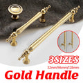 Brass Cabinet Handle, Vintage Gold - 96mm Hole Spacing - view 2