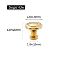 Brass Cabinet Handle, Vintage Gold - 96mm Hole Spacing - view 5