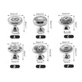 Brass Cabinet Knob, Silver Lattice Pattern - Style B - view 4