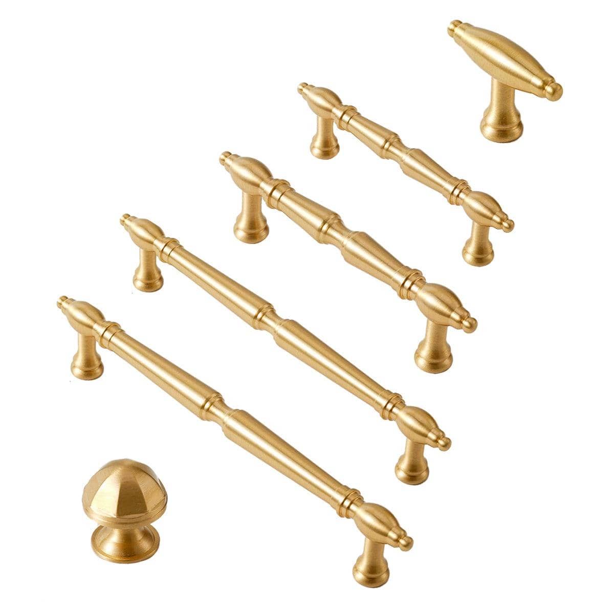 Brass Cabinet Pull Handle - 96 mm Hole Spacing - view 3