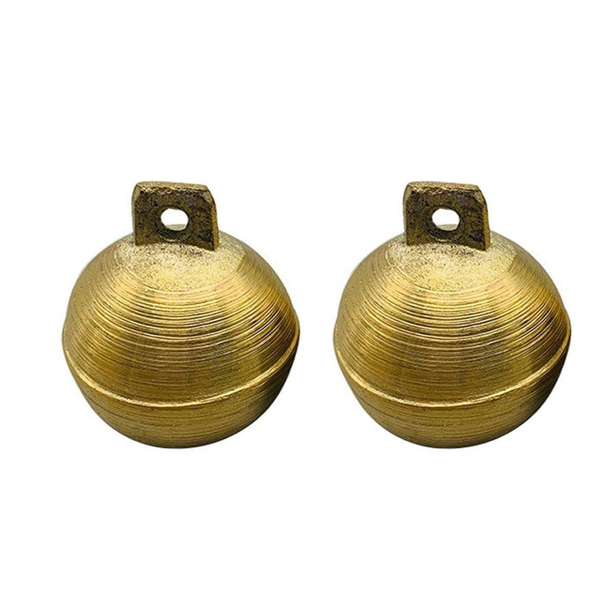 Brass Grazing Bells for Cows, Sheep, Horses and Dogs, Pack of 2 - Size S (3.8 cm)