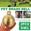 Brass Grazing Bells for Cows, Sheep, Horses and Dogs, Pack of 2 - Size S (3.8 cm) - view 2