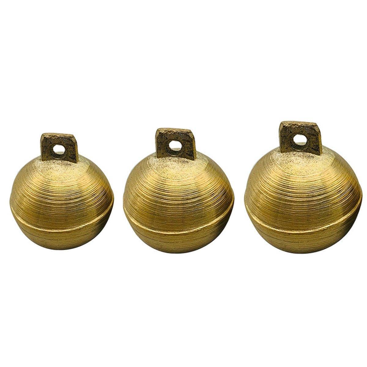 Brass Grazing Bells for Cows, Sheep, Horses and Dogs, Pack of 2 - Size S (3.8 cm) - view 3