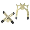 Brass Pool Snooker Billiard Cue Rest Set, Cross and Spider Jigger, Pack of 2 - view 2