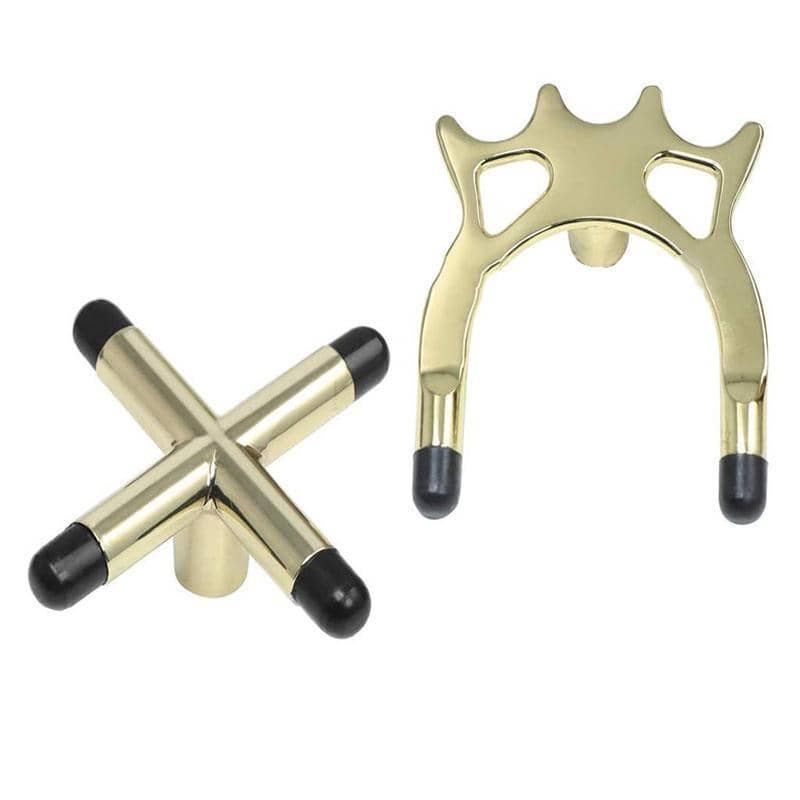 Brass Pool Snooker Billiard Cue Rest Set, Cross and Spider Jigger, Pack of 2 - view 2