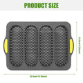 Bread Baking Tray, Four Oval Compartments, Non-Stick, 33.5 x 23.5 cm - view 3