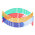 Break Reflective Rim Tape for 18 Inch (46 cm) Wheels - Mixed Colour