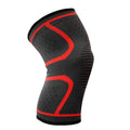 Breathable 3D Weave Knee Support Brace Sleeve - Red, Size M (35-41 cm)