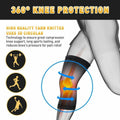 Breathable 3D Weave Knee Support Brace Sleeve - Red, Size M (35-41 cm) - view 3