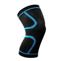 Breathable 3D Weaving Knee Support Brace Sleeve - Blue, Size XL (48-55 cm)