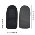 Breathable Car Seat Cushion with Raised Massage Bumps - Black - view 4