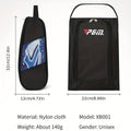 Breathable Golf Shoe Bag with Double Zip and Mesh Side Panel - Red - view 4