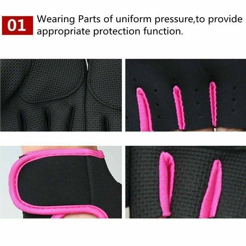 Breathable Gym Gloves - Black and Blue, Small (Palm 15.5-18 cm) - view 3