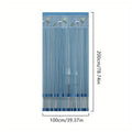 Breathable Insect Proof Door Curtain Lace Mesh - Grey - view 4