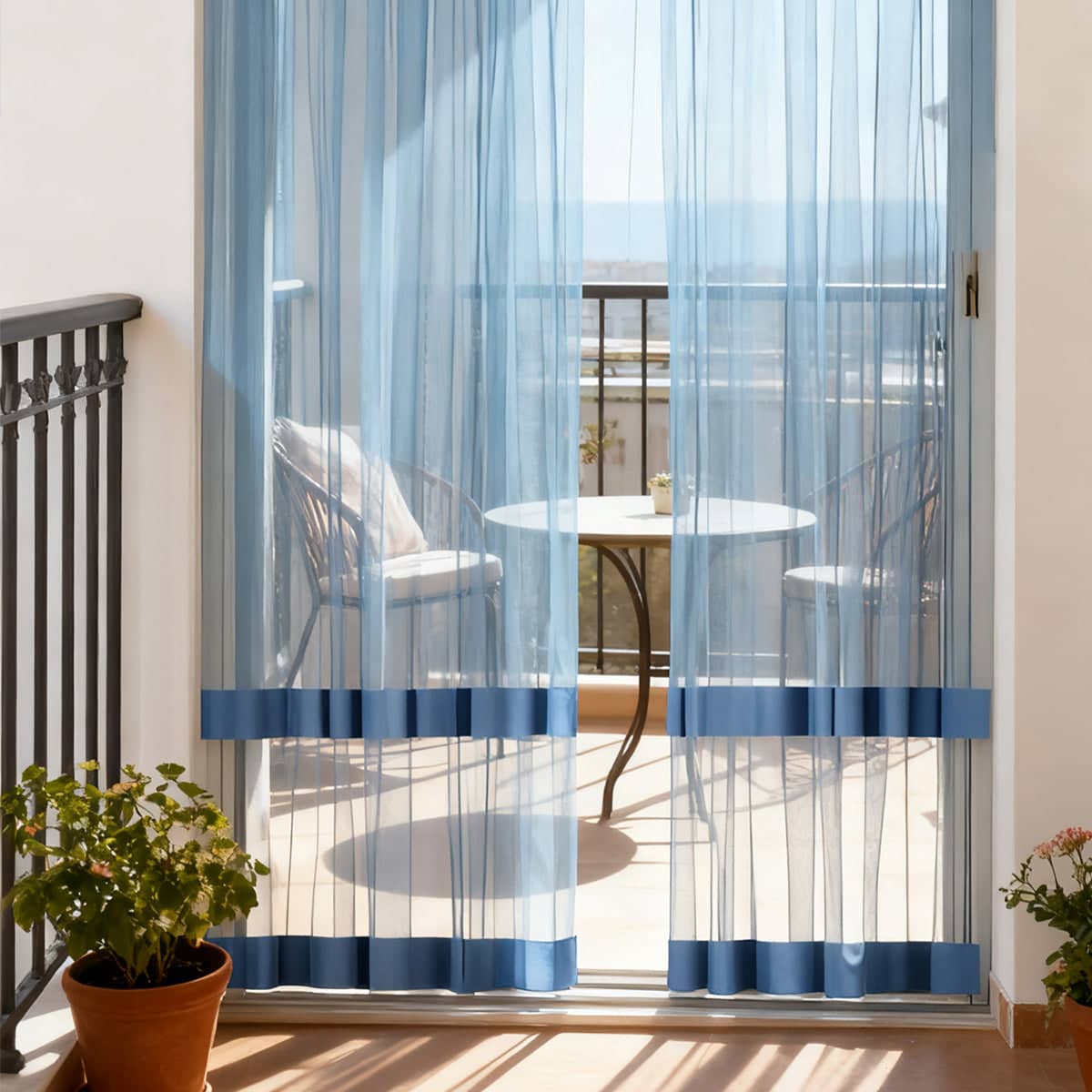 Breathable Insect Proof Door Curtain Lace Mesh - Grey - view 5