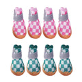 Breathable Mesh Dog Shoes, Pack of 4 - Pink Check, Size 2 (4.3 cm) - view 3