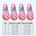 Breathable Mesh Dog Shoes, Pack of 4 - Pink Check, Size 2 (4.3 cm) - view 4