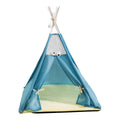 Breathable Mesh Dog Tent Kennel for Small Dogs and Cats Spring Summer Pet Bed - Blue