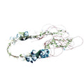 Bridal Floral Flower Crown Headband - Blue, 25 cm Diameter