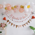 Bride to Be Rose Gold Banner for Hens Party - Diamond Ring Design - view 4