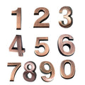 Bronze Door Number Sticker for Room and Address Numbers - Number 0 - view 3