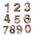 Bronze Door Number Sticker for Room and Address Numbers - Number 6 - view 3
