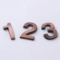 Bronze Door Number Sticker for Room and Address Numbers - Number 6 - view 4