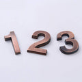 Bronze Door Number Sticker for Room and Address Numbers - Number 7 - view 4