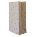 Brown Kraft Paper Food Bags, Pack of 100 - Shaded Dots