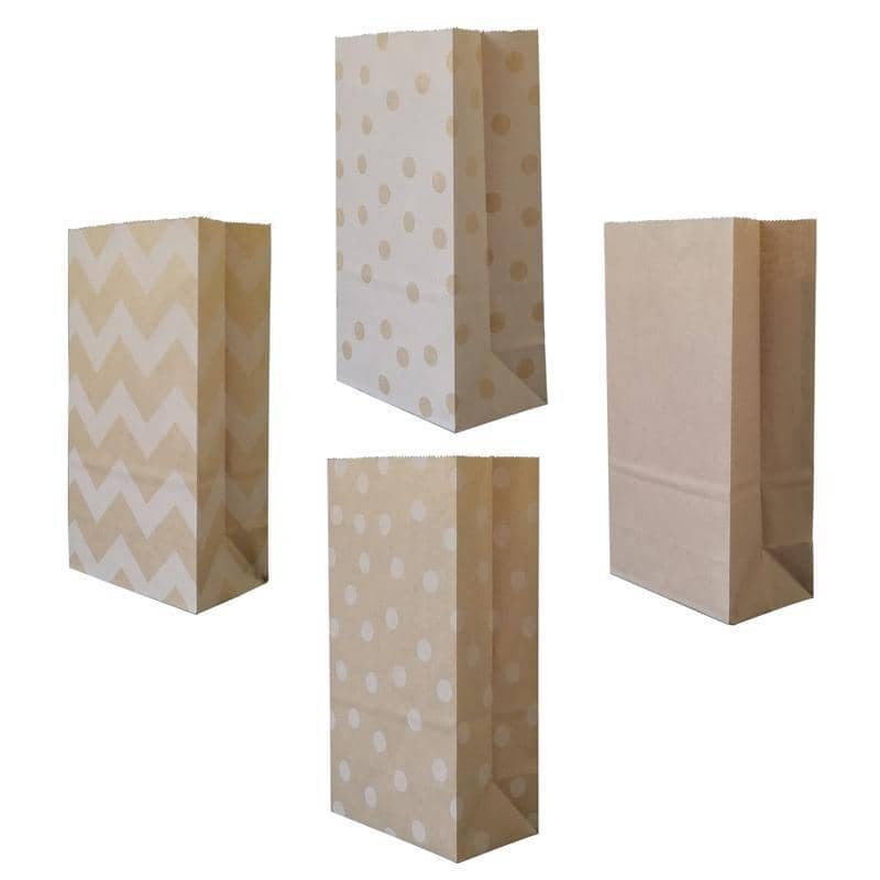 Brown Kraft Paper Food Bags, Pack of 100 - True Co - view 3
