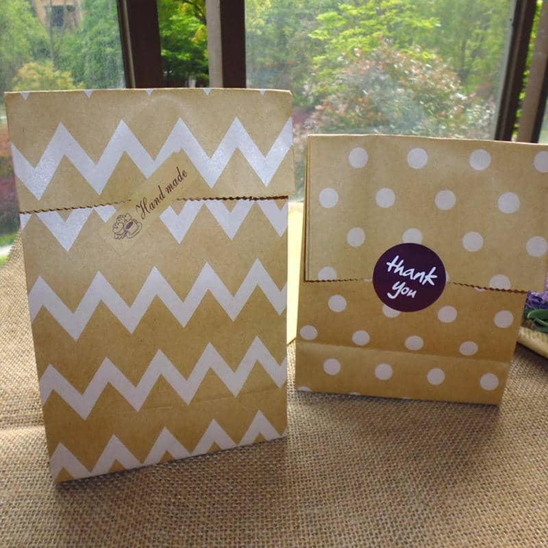 Brown Kraft Paper Food Bags, Pack of 100 - True Co - view 5