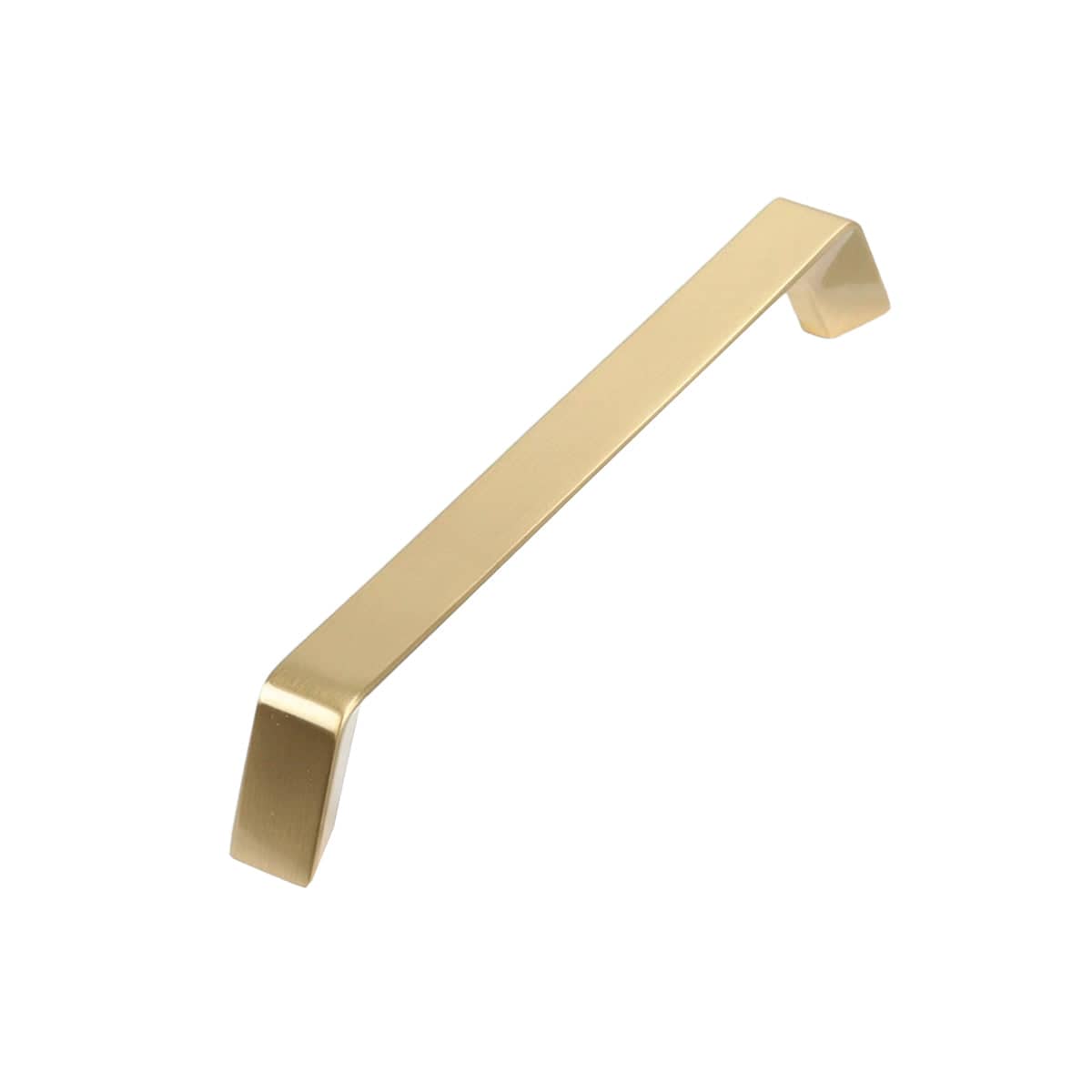 Brushed Brass Bridge Cabinet Handle - Style A, 160 mm Hole Spacing