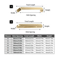 Brushed Brass Bridge Cabinet Handle - Style A, 160 mm Hole Spacing - view 4