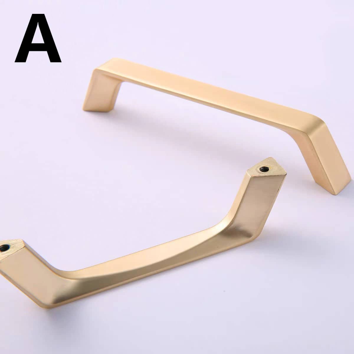 Brushed Brass Bridge Cabinet Handle - Style A, 160 mm Hole Spacing - view 5