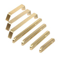 Brushed Brass Bridge Cabinet Handle - Style A, 96 mm Hole Spacing - view 3