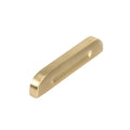 Brushed Brass Slim Bar Cabinet Handle - Style B, 64 mm Hole Spacing