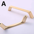 Brushed Brass Slim Bar Cabinet Handle - Style B, 64 mm Hole Spacing - view 5